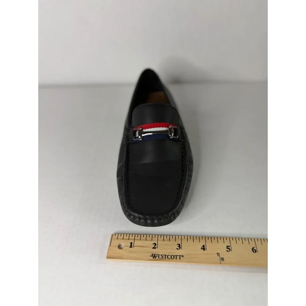 Bruno Marc Mens Black Driving Loafers Horsebit‎ Slip On Moc Toe Shoes Size 6
